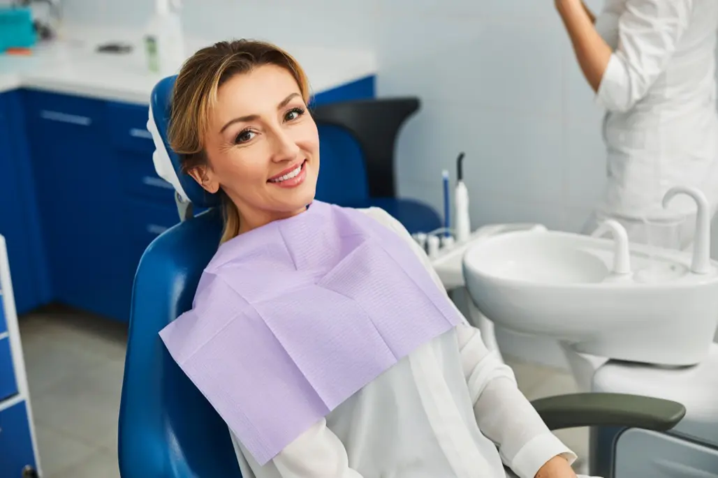Patient at dental clinic