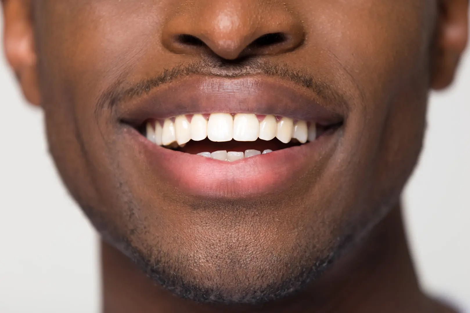 Close-up of a joyful smile