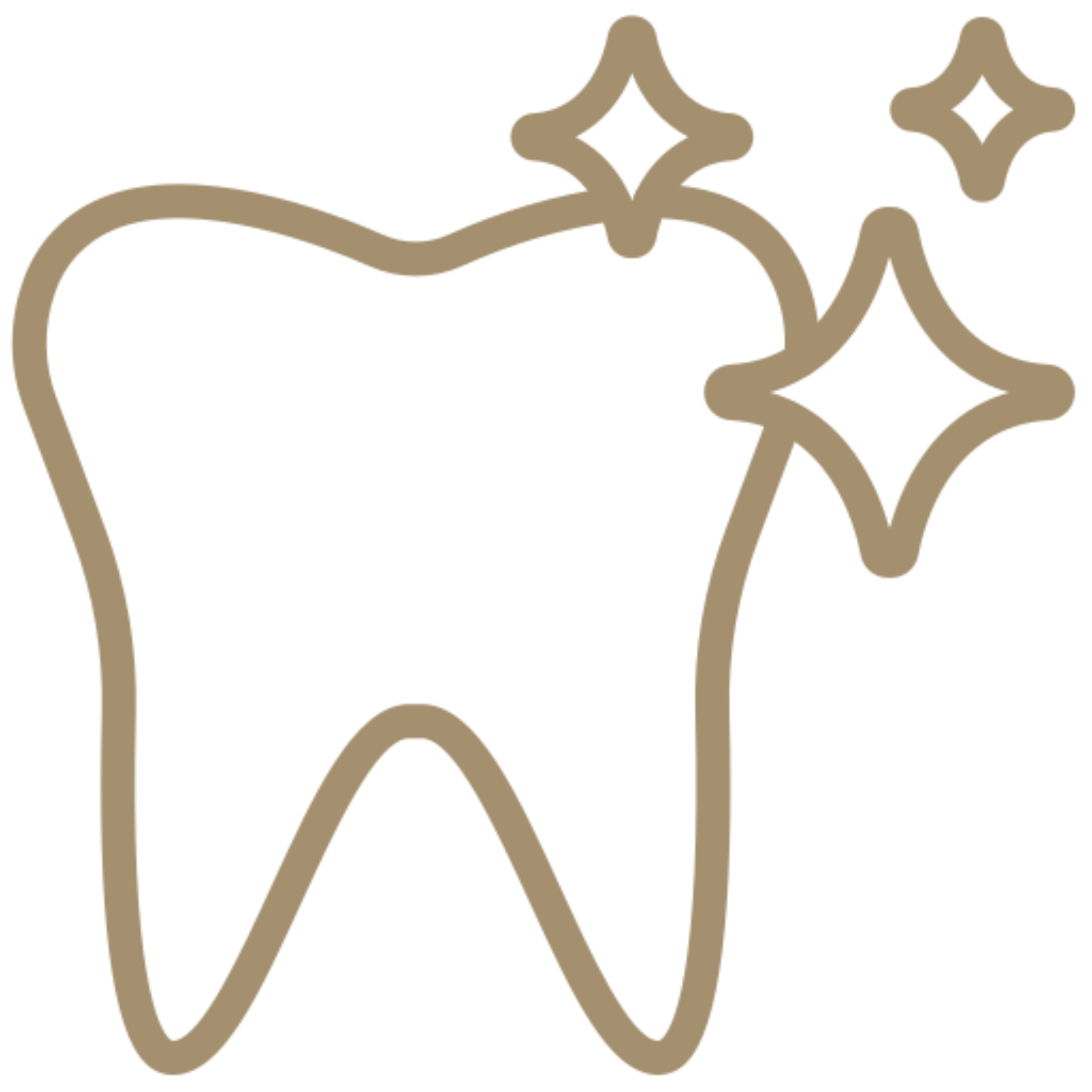 Tooth with a crown on top of it, set against a white background
