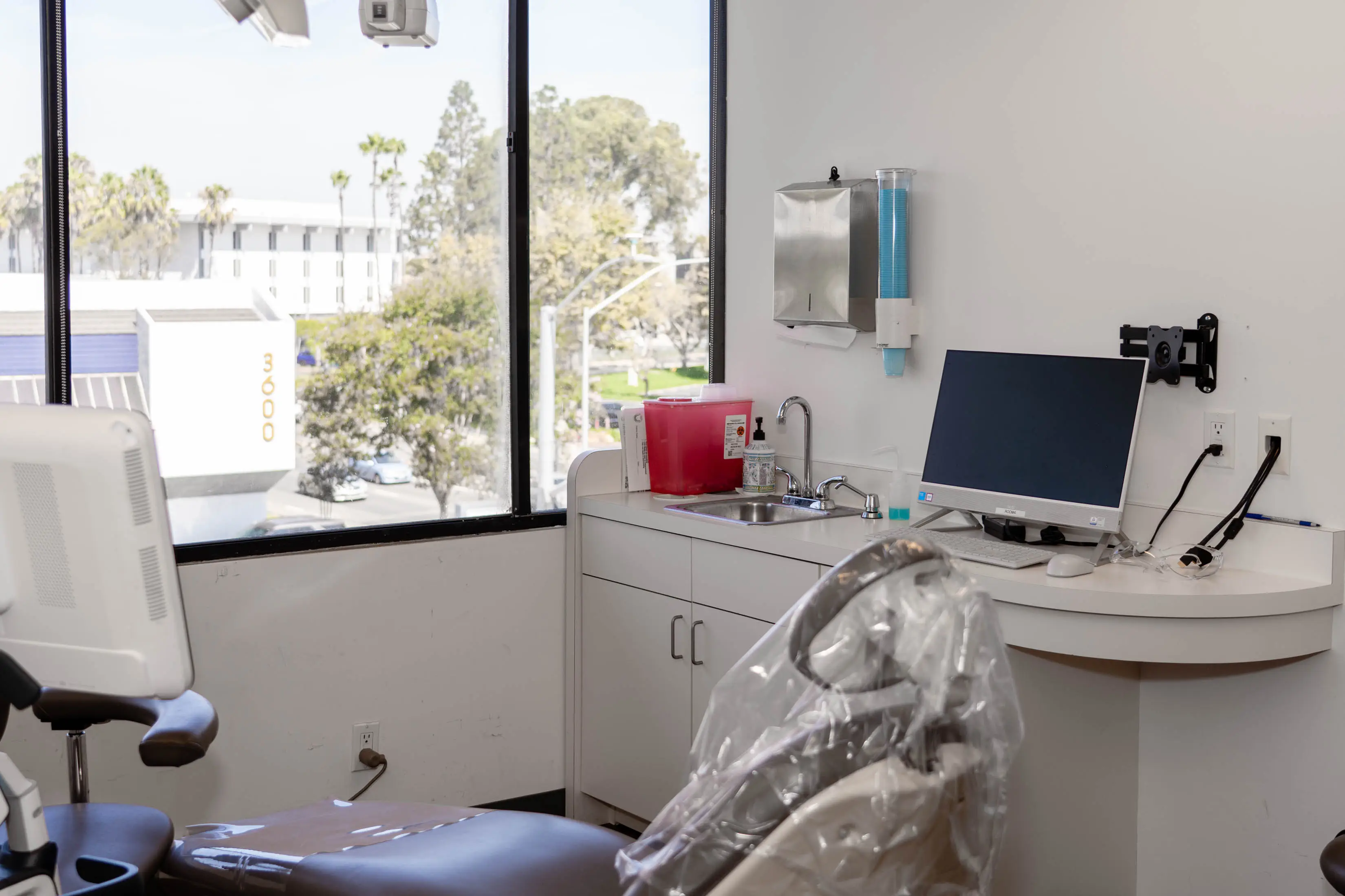 Modern dental exam room