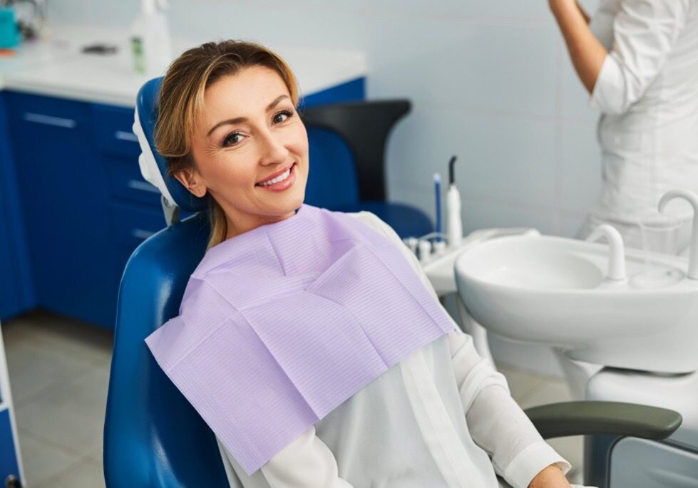 Patient at dental clinic