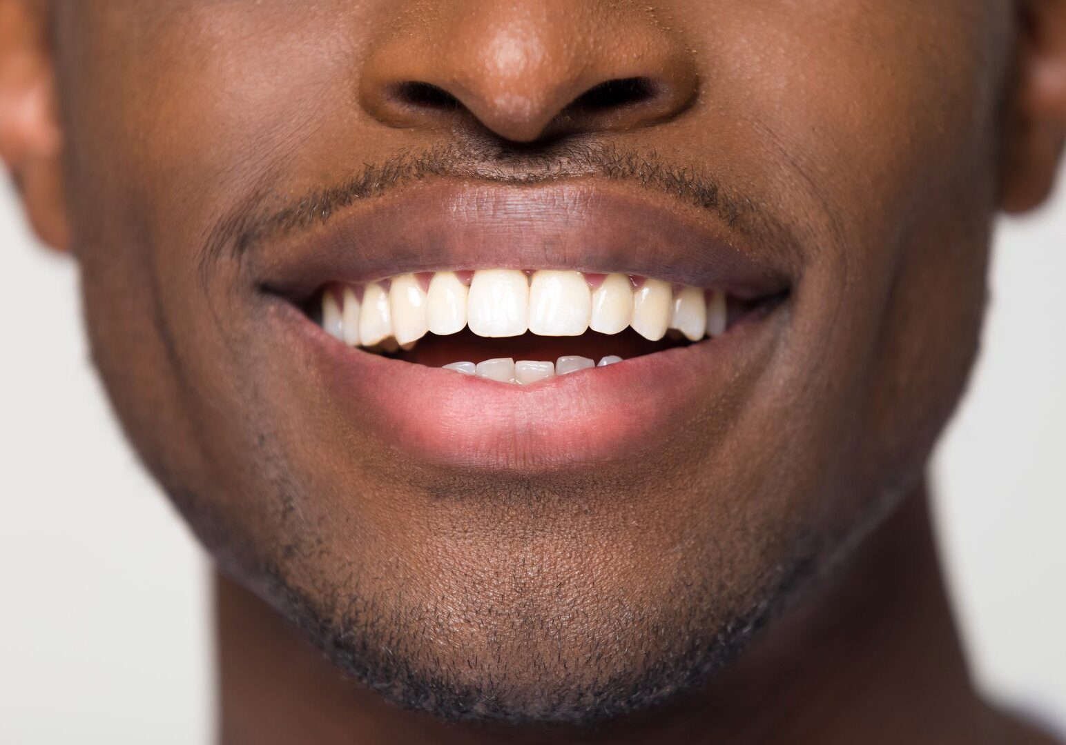 Close-up of a joyful smile